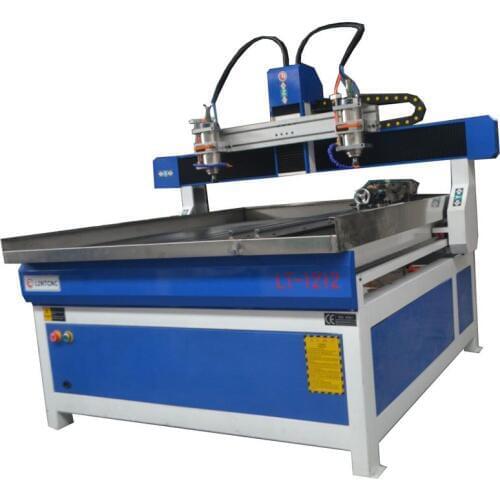 2 spindle wood router cnc 1212 cutting/milling machine with 2,2kw 3.0kw 1500w spindle