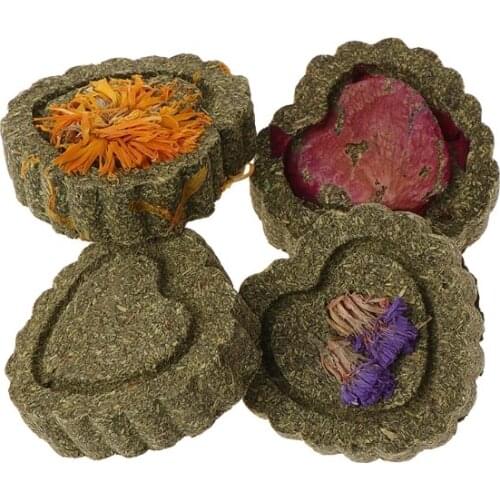 2 Pcs Small Pets Grinding Teeth Cake Cookie Animals Rabbit Chinchilla Guniea Pig