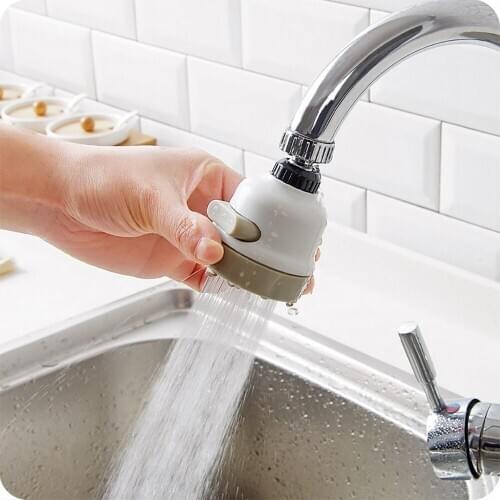 3 Modes 360 Degree Water Bubbler Swivel Head Water Saving Nozzle Tap Adapter Kitchen Water Sprinkler Water Faucet extender New