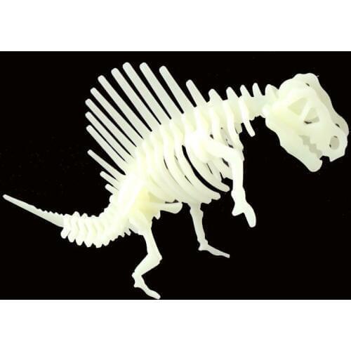 3D PVC Puzzle Jigsaw luminous dinosaur Model Toy DIY kids toys for Children and Adults Toys