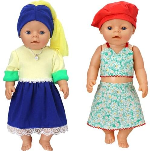 40cm reborn Baby Doll clothes socks hat set for 38 cm Nenuco doll Ropa y su Hermanita accessories