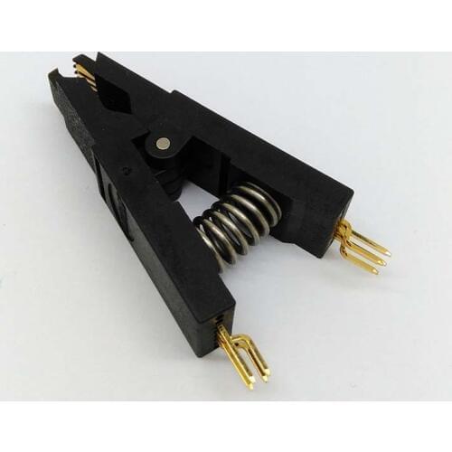 BIOS SOP8 SOIC8 Bent Original Test Clip Pin Pitch 1.27mm Universal Body For EPROM Programming Clip Test Suitable for Dupont Line