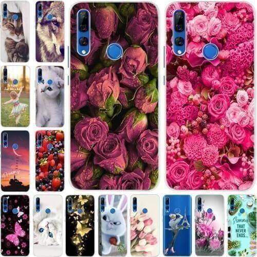 Honor 9X STK-LX1 Case With Fingerprint TPU Silicone Phone Case For Huawei Honor 9X 9 X Premium Cover Honor 9X Global Version