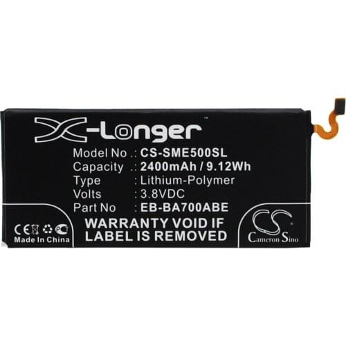 CS 2400mAh/9.12Wh battery for Samsung Galaxy E5,SM-E500F,SM-E500F/DS,SM-E500H,SM-E500H/DS,SM-E500HQ,SM-E500M