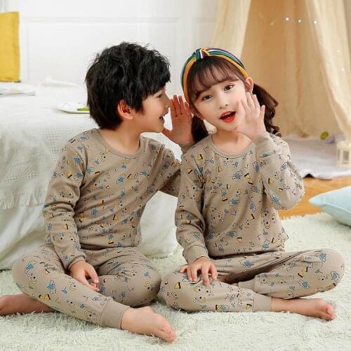 Children Home Pajamas Sleepwear Baby Nightwear Pyjamas Kids Homewear Nightwear Full Sleeve Cotton Baby Girls Pajamas Sets