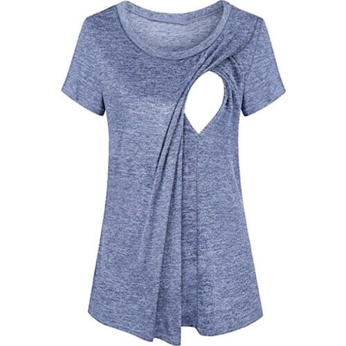 Maternity Nursing T Shirt Brand New Women Pregnancy Clothes Summer Short Sleeve Pregnant Breastfeeding Tops Tees Casual T-shirts
