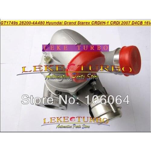 GT1749S 28200-4A480 53039880145 53039880127 Turbo Turbocharger For HYUNDAI Grand Starex CRDI H-1 CRDI 2007- D4CB 16V 2.5L 170HP
