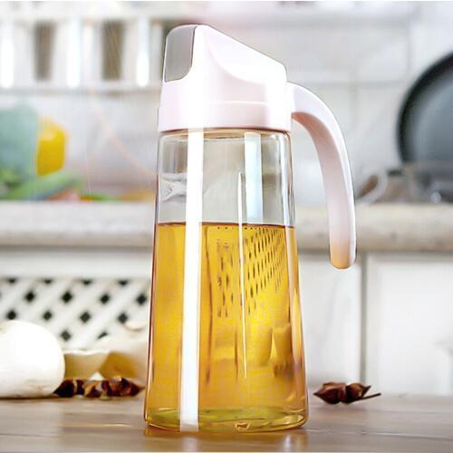 HS040 Kitchen Transparent dustproof and leakproof glass oil kettle oil bottle