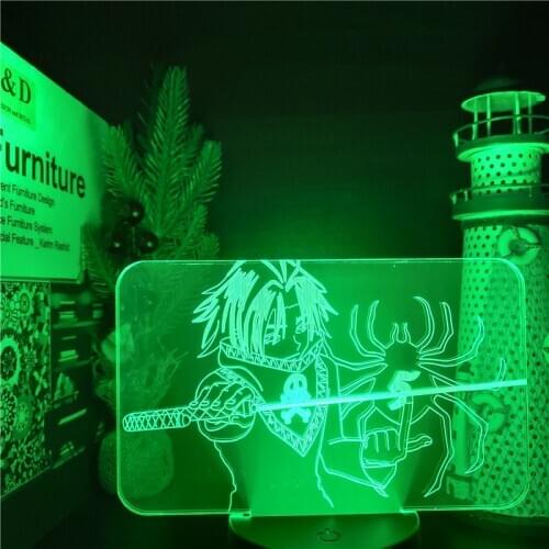 Hunter X Hunter Phantom Troupe Feitan 3D Led Night Lights Illusion Anime Table Lamp For Xmas Gift