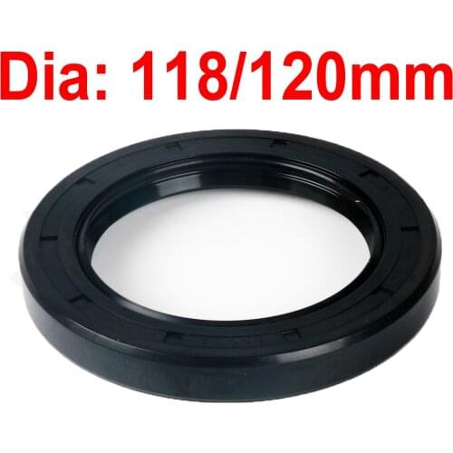 ID 118 120 MM TC Oil Seal Skeleton Spring Steel Black Nitrile NBR Gasket 118x142x14 118x150x12 120x140x12 120x140x13