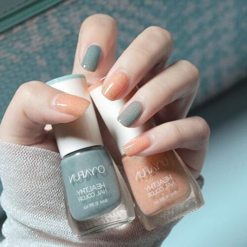 Nail Art Tearable Quick Dry Normal Without Lamp Nail Polish Glitter Sequins UV Varnish Matte Waterproof No-bake Nail Polish