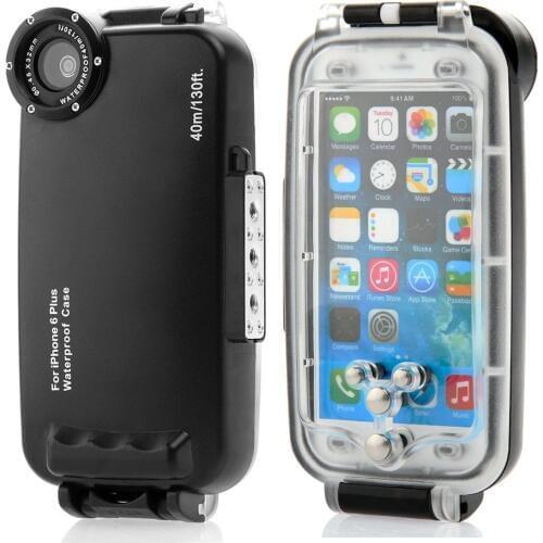 Meikon 40m 130ft Rated Dive Professional Submersible Waterproof Underwater Housing Diving Phone bag Case for iPhone 6 Plus 5.5"