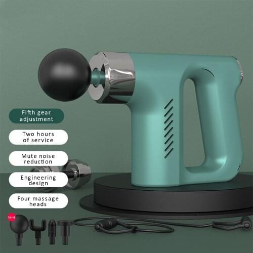 Powerful Electric Mini Therapy Massage Gun Muscle Massager Pain Relief Massage Machine Relax Body Slimming Relief With 4 Heads