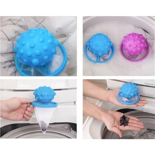 Floating Laundry Lint Catcher Lint Remover for Washer Floating Pet Fur Catcher Laundry Reusable STTA889