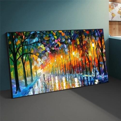 Posters and Prints Abstract Landscape Knife Art Painitngs on The Wall Art Canvas Pictures Modern Art for Bed Room Wall Cuadros