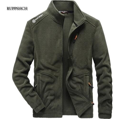 Casual Jacket Men Spring Autumn Jacket Warm Fleece Jacket Men Casual Clothing Tactical Army Jacket Jacket Men Plus Size Clothing