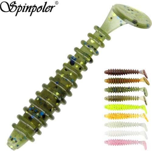 Spinpoler Paddle Tail Swimbaits 4cm/0.5g Artificial Soft Fishing Lures Bass Baits 50pcs/pack Trout Redfish Freshwater Saltwater