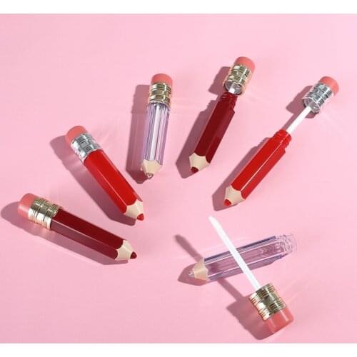 10/20/30/50pcs 5ml Empty Transparent Lip Gloss Tubes Plastic Lip Balm Tube Pencil Shape Lipstick Mini Sample Cosmetic Container