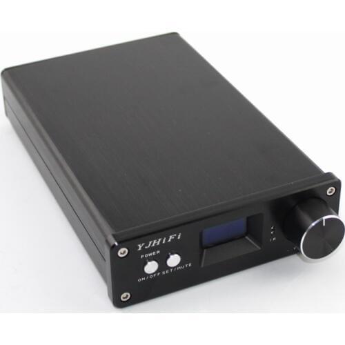 STA326+PCM2706+AK4113 OLED 2.1 channel Class D DC24V-32V Digital Stereo Audio Amplifier 50W+25W+25W