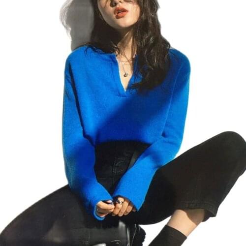 Heliar Women Sweaters V-Neck Knitted Pullovers Long Sleeve Soft Elegant Casual Sweaters Women 2020 Autumn Winter Sweater