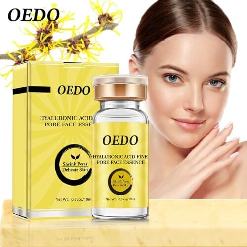 OEDO Hyaluronic Acid Fine Pores Face Serum Moisturizing Firming Whitening Pore Deeply Cares Anti Aging Face Care Essence