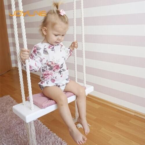 JOYLIVE Childrens Room Decoration Ceiling Hanging Swing Rocking Chair INS Nordic-Style Indoor Swing Glider