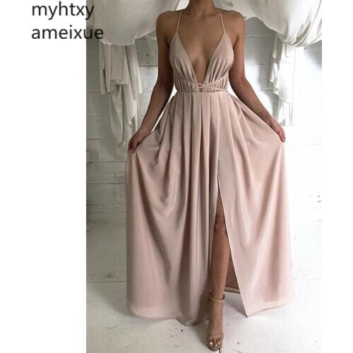 Simple Cheap Sexy Evening Dress A-line Formal Prom Party Dresses Sleeveless Deep Pleat Evening Gown Custom Made De Noite