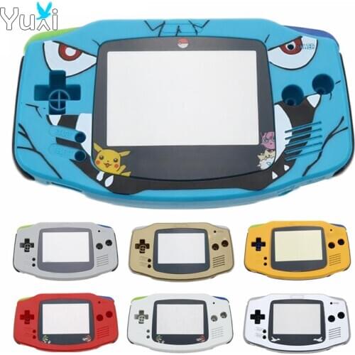 YuXi For GameBoy Advance Replacement Full set Housing Shell Screen Lens For GBA Housing Case Cover with Pad Buttons