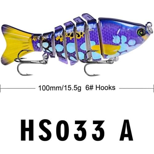 10cm 15.61g Swimbait Hard Bait Wobblers Multi Jointed Artificial Fishing Lure Lifelike Slow