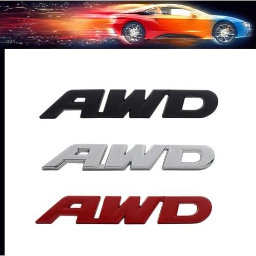 3D Premium Big AWD 4 Wheel Drive SUV Off Road for SUV Off Road SUV V6 car Hood Fender trunk Bonnet Decal Emblem Badge Sticker
