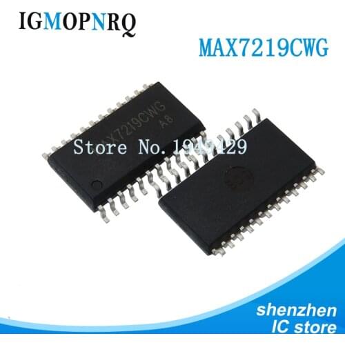 5PCS MAX7219CWG MAX7219EWG MAX7221CWG SOP MAX7219 MAX7219 MAX7221 new and IC