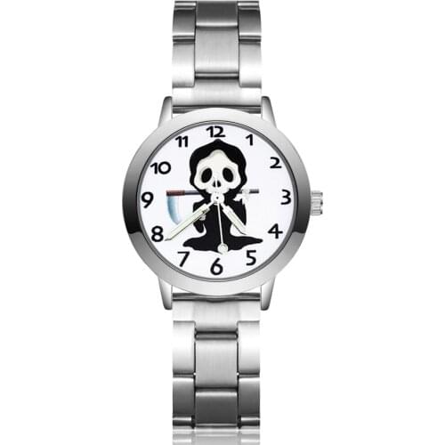 Cute Cartoon HALLOWEEN skeleton pumpkin style Childrens Watches Kids Student Girls boys Quartz Metal steel Wrist Watch JA62