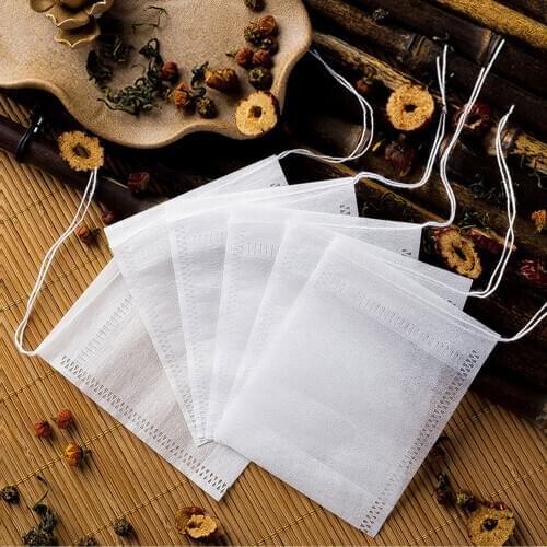 7 X 9 CM Tea Bags 100Pcs / Lot Teabag Filter Bags for Tea Paper Bag with String Heal Seal Empty Teabags Sealing for Brew Tea