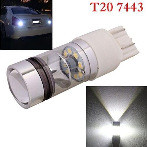 2pcs 7443 T20 100W 1000Lms For Opel Astra J+09 P21W/5W Drl Gluhbirnen 6000K Cree Chip Canbus Weib/Bernstein/Gelb/Rot