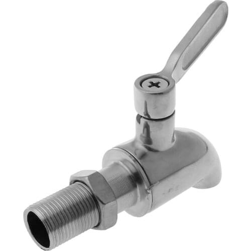 Stainless Steel Beverage Drink Dispenser Wine Barrel Spigot / Tap / Faucet M16 P15D