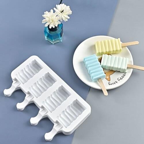 DIY Silicone Mold Ice Cream ToolS Kitchen Tools Gadgets Ice Cream Machine Popsicle Mold Household Merchandises Summer Hot Sale