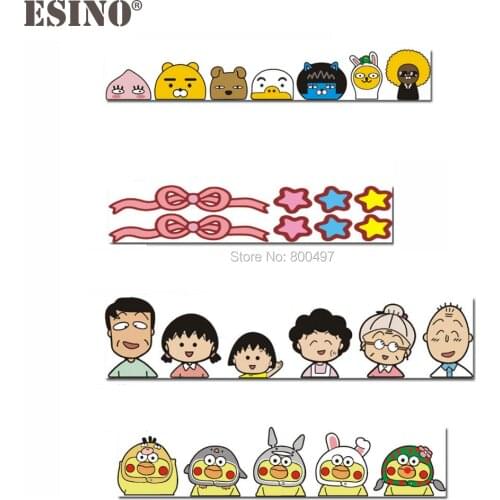 A Group of Cartoons Cafemimi Knot and Sakura Momoko Car Sticker Car Bumper Body Decal Creative Pattern Vinyl
