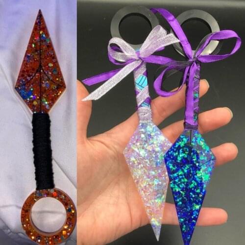 Dagger Epoxy Resin Mold Jewelry Earrings Silicone Mould DIY Crafts Casting Tools U90F