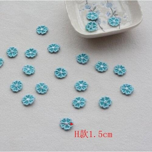 40 Pieces Pretty Korea Cute Lace Applique Green Flower Butterfly Embroidery Lace Fabric Patch DIY Handcraft Material