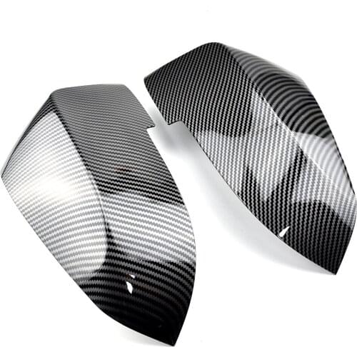 Side Wing Rearview Mirror Cover Cap For BMW 5 6 7 Series F01 F02 F03 F04 F06 F07 F10 F11 F12 F13 Carbon Black high quality types