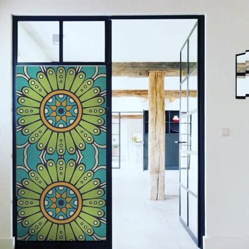 Mandala Window film Frosted Privacy Glass Door for Living Room or Bathroom Home Decor For Living Room GS039