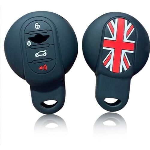 Key Holder Set For MINI Cooper S Silicone Car Key Cover Case For BMW MINI R50 R53 F54 F55 F56 Remote Key Set Cover Rubber