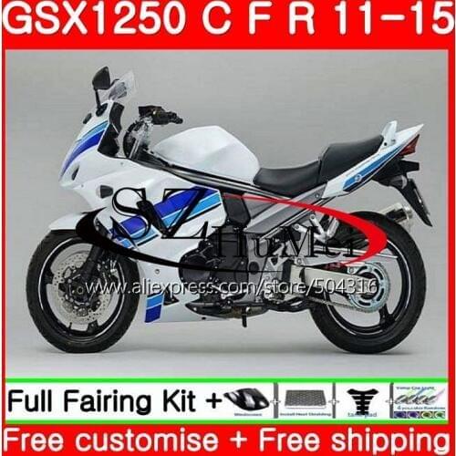 Fairing For SUZUKI Bandit White GSX1250F GSX1250FA GSX1250 C 11 12 13 14 15 104SH.8 GSXF1250 GSX1250C 2011 2012 2013 2014 2015