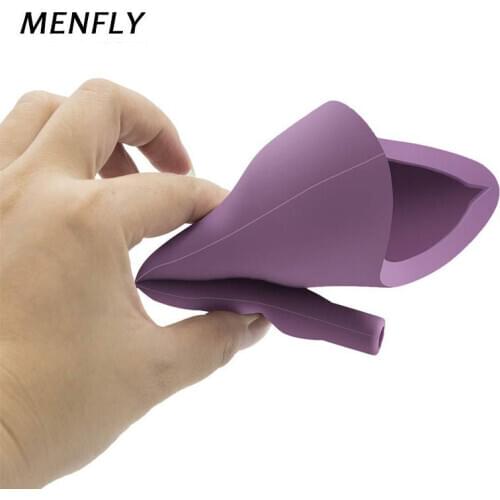 MENFLY Portable Outdoor Emergency Standing Urinal Female Silicone Urinals Cycling Hiking Boating Pee Tool for Pregnant Woman