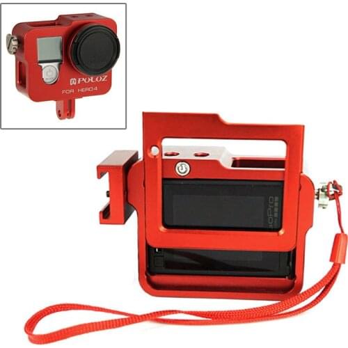 PULUZ Housing Shell Case For GoPro Hero 7 CNC Protective Cage+Insurance Frame&52mm UV Lens For GoPro Hero 2018