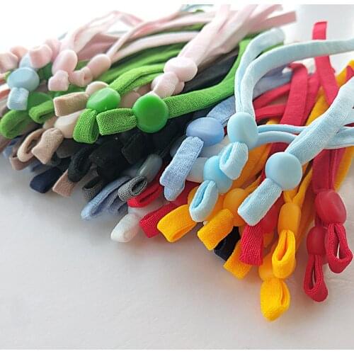 10 pcs DIY Flat Mask Elastic Band Black White Rubber Rope Ear Hanging Rope Adjustable Soft Elastic Sewing Craft Accessories