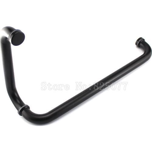 Free Shipping Black/Gold/Rose Gold 304 Stainless Steel Bathroom Handle Shower Door Pull / Push Handles JF1312