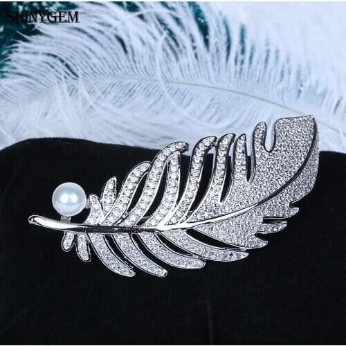 SHINYGEM White Brooches For Clothes