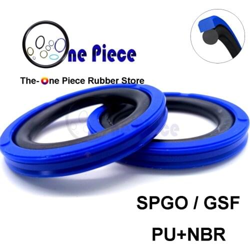 SPGO PU+NBR 35x3.2/40x4.2/70x6.3/90x6.3/100x6.3 Glyd ring hydraulic seal Piston compact seal Orings GSF Polyurethane+NBR