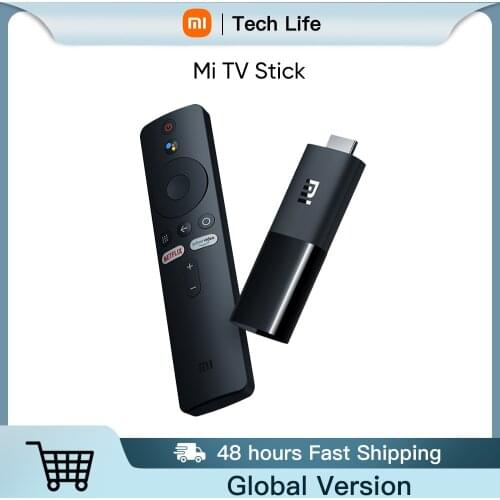 Global Xiaomi Mi TV Stick Android TV 9.0 Quad Core 1080P HD Audio Decoding Chromecast Netflix Smart TV Stick 1GB 8GB